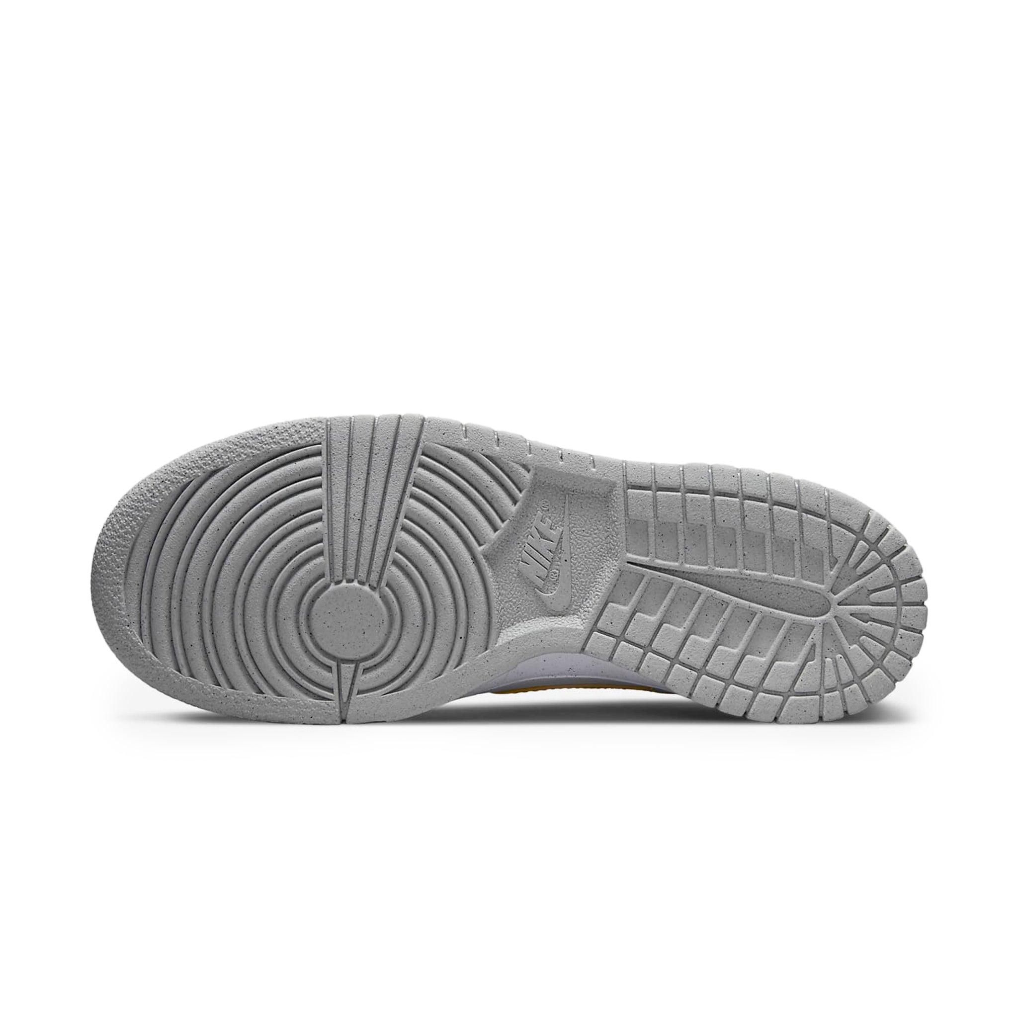 Sole view of Nike Dunk Low Next Nature Homer Simpson (GS) DX3382-400